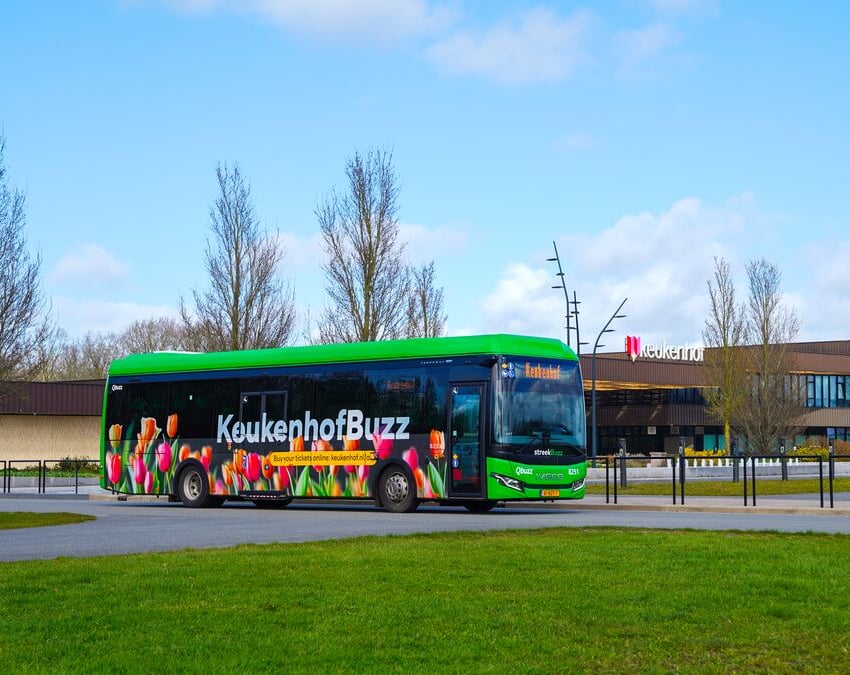 De KeukenhofBuzz van Qbuzz voor Keukenhof in Lisse