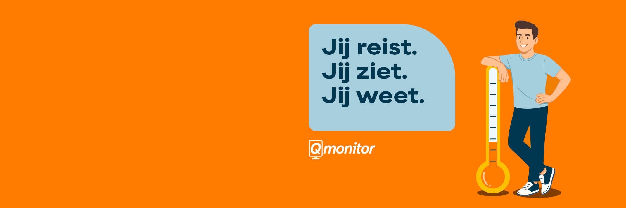 Illustratie van Qmonitor voor reizigersonderzoek en klantfeedback in het openbaar vervoer